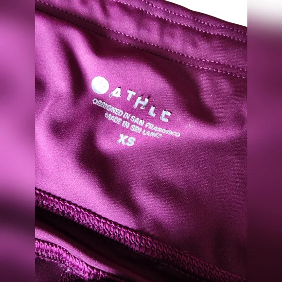 Athleta Purple Leggings Side Pocket Stash - Picture 4 of 9